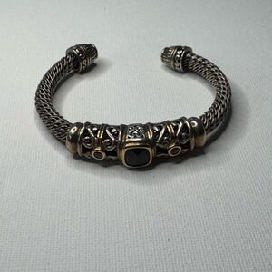 Elegant Silver and Gold Bracelet